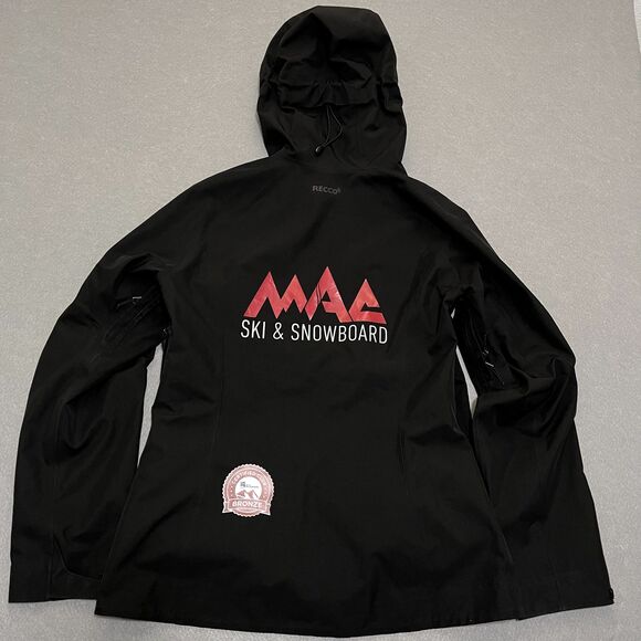 Patagonia Powder Bowl Jacket Womens Large Black Gore Tex RECCO MAC Ski Snowboard - Picture 9 of 16